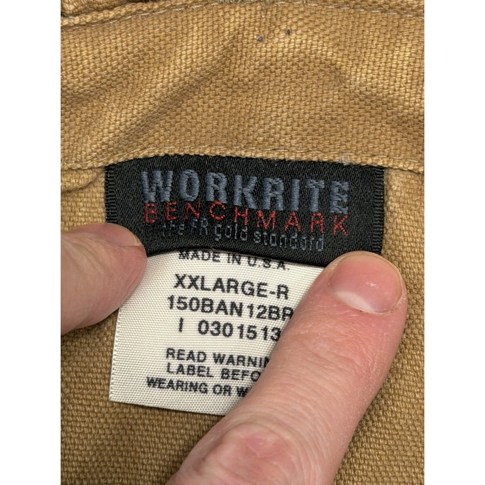 Workright Benchmark Bib Overall Pants Work Canvas XXL Made In USA 150BAN12br - Picture 12 of 16
